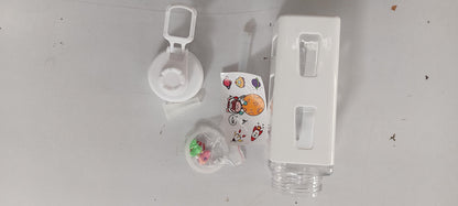 700ml Kawaii Water Bottle with Lid and Straw